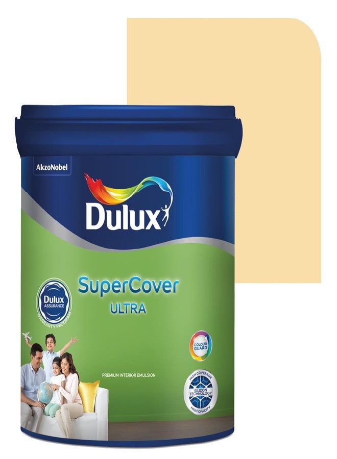 Dulux SuperCover Ultra - Premium Interior Emulsion Paint For Walls and Ceilings | Smooth Matte Finish | Durable, Long-Lasting Paint with Extra Coverage, Peach (1L, Newborn, 4 Years Warranty) - Image 1